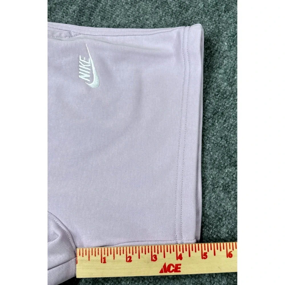 Nike Girls Large Lavender Purple Sportswear Shorts Embroidered Logo NWT